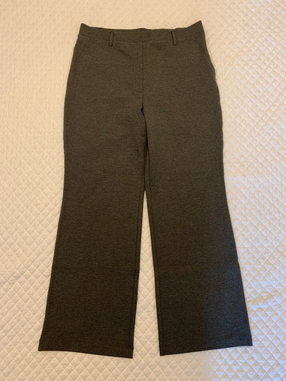 Women’s Quince Ultra-Stretch Ponte Bootcut Pants in Charcoal
